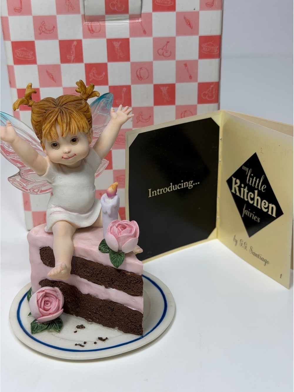 My Little Kitchen Fairies Happy Birthday FAIRIE Enesco Series orig box + booklet